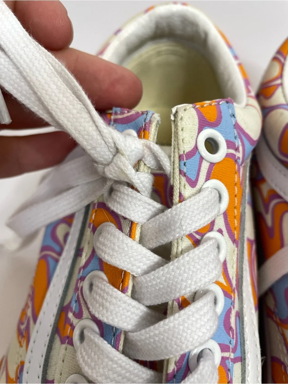 Vans | Stacked Old Skool UV React Sneakers Orange Peace Size 6.5 / 8 - Picture 6 of 12